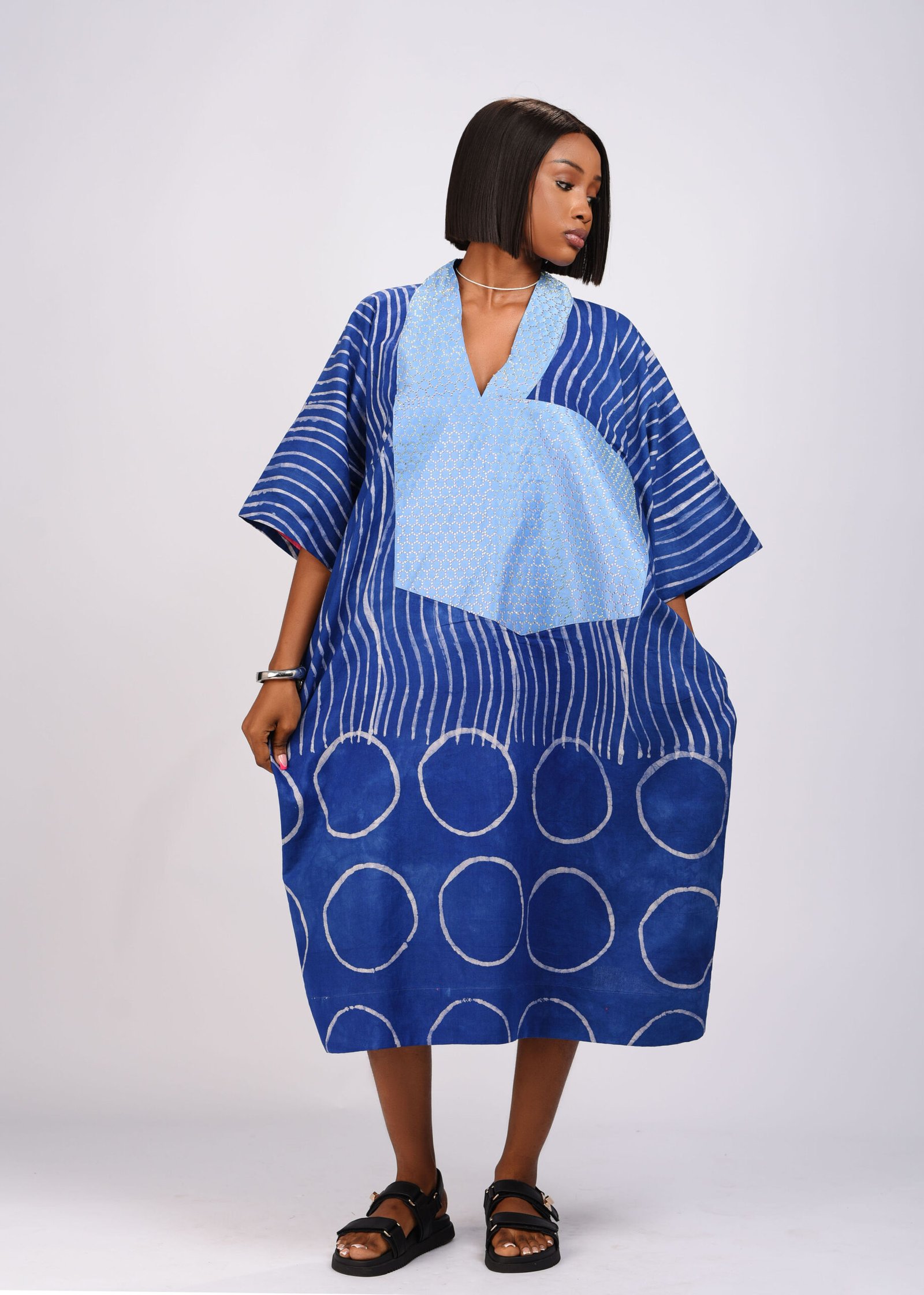 NaaNa boubou (royal blue / sea blue) - Image 2