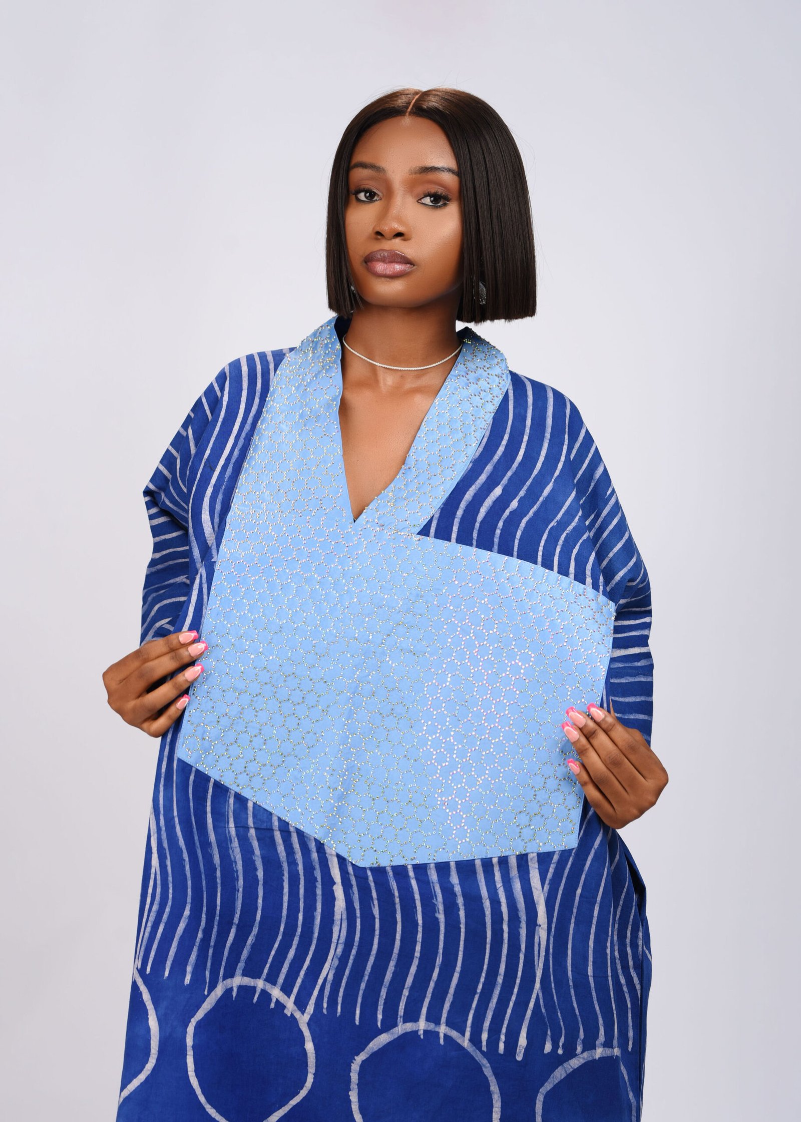 NaaNa boubou (royal blue / sea blue) - Image 3