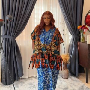 Senam ruffle waistline boubou