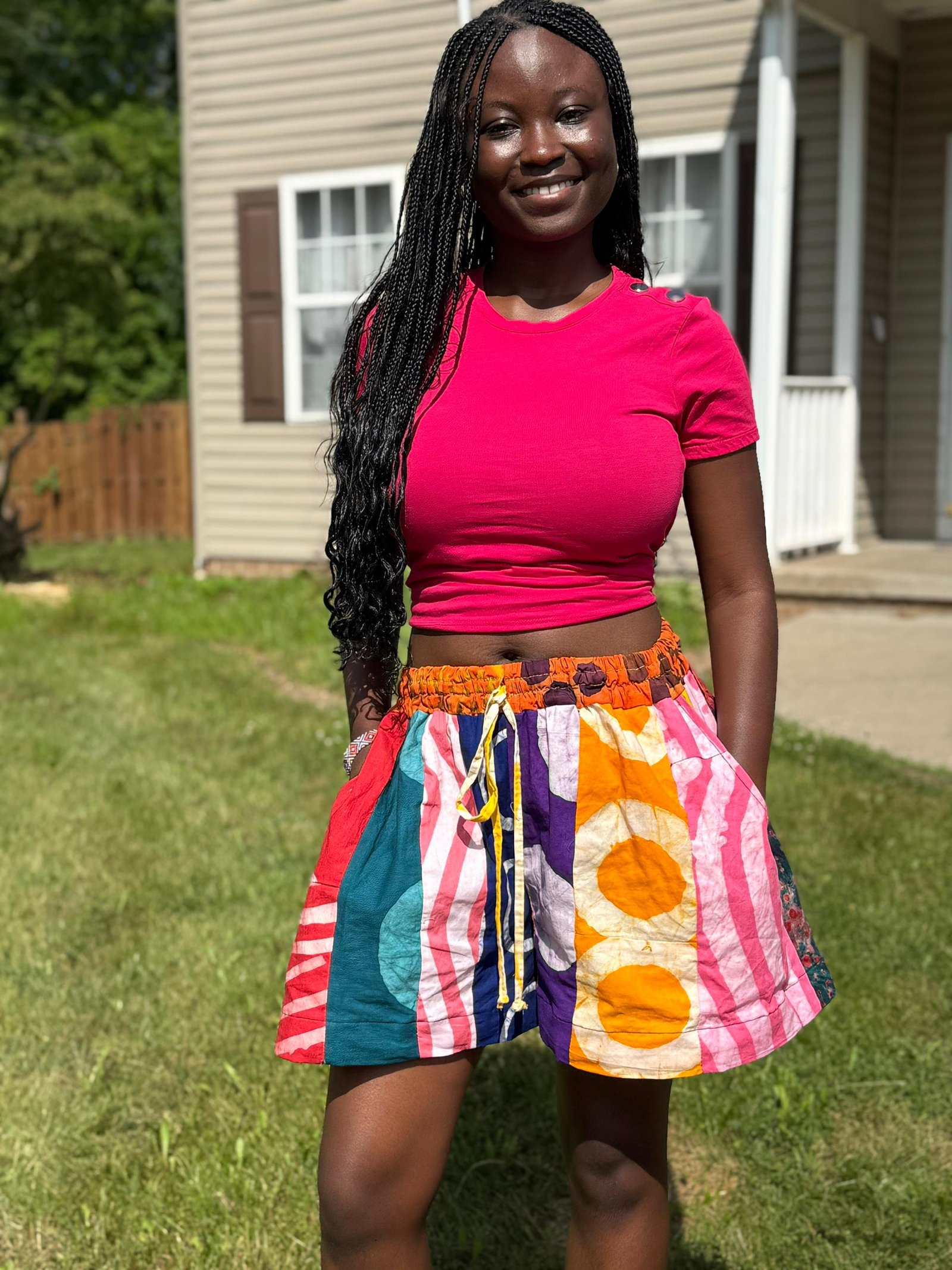 ELORM multicolored patched shorts - Image 4