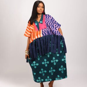 MAME boubou – Blue ruffles