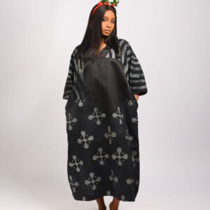 NaaNa boubou – black lines and logo symbol