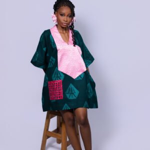 NAANA MINI - Green / light pink